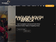 Tablet Screenshot of paraglide-south-africa.com